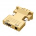 HDMI Female To VGA Male With Audio Adapter Computer Monitor TV Projector Converter  Gold